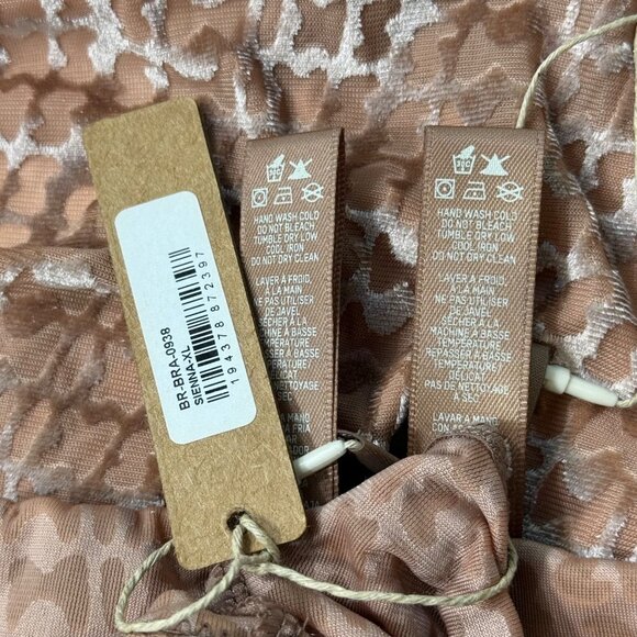 SKIMS Velvet Logo Scoop Bralette + String Bikini Sienna XL/2X - Picture 8 of 11